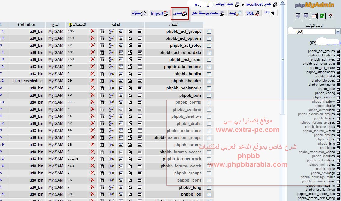 خطوة مصورة في شرح نقل المنتدى